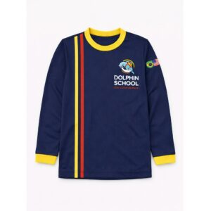 Blusa Manga Longa Azul Marinho Dolphin School