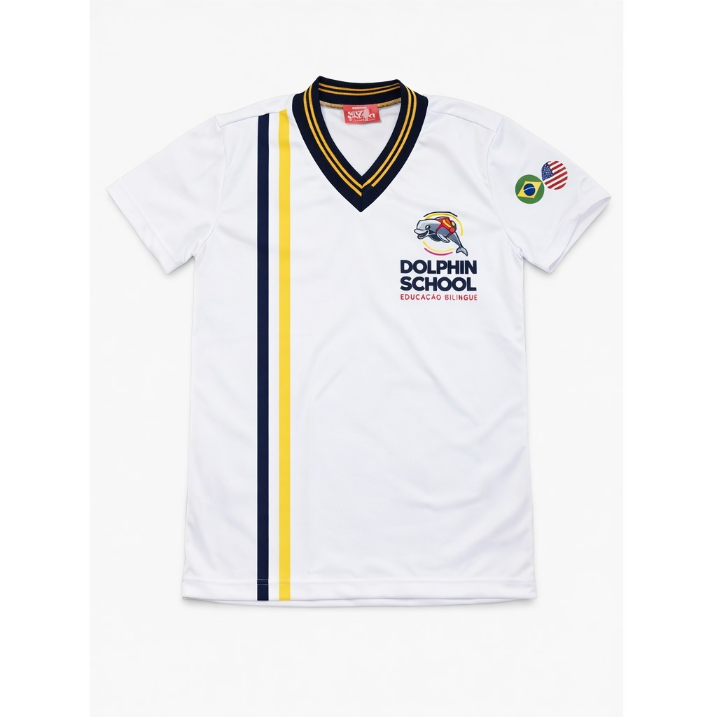 Camiseta Regata Branca Dolphin School