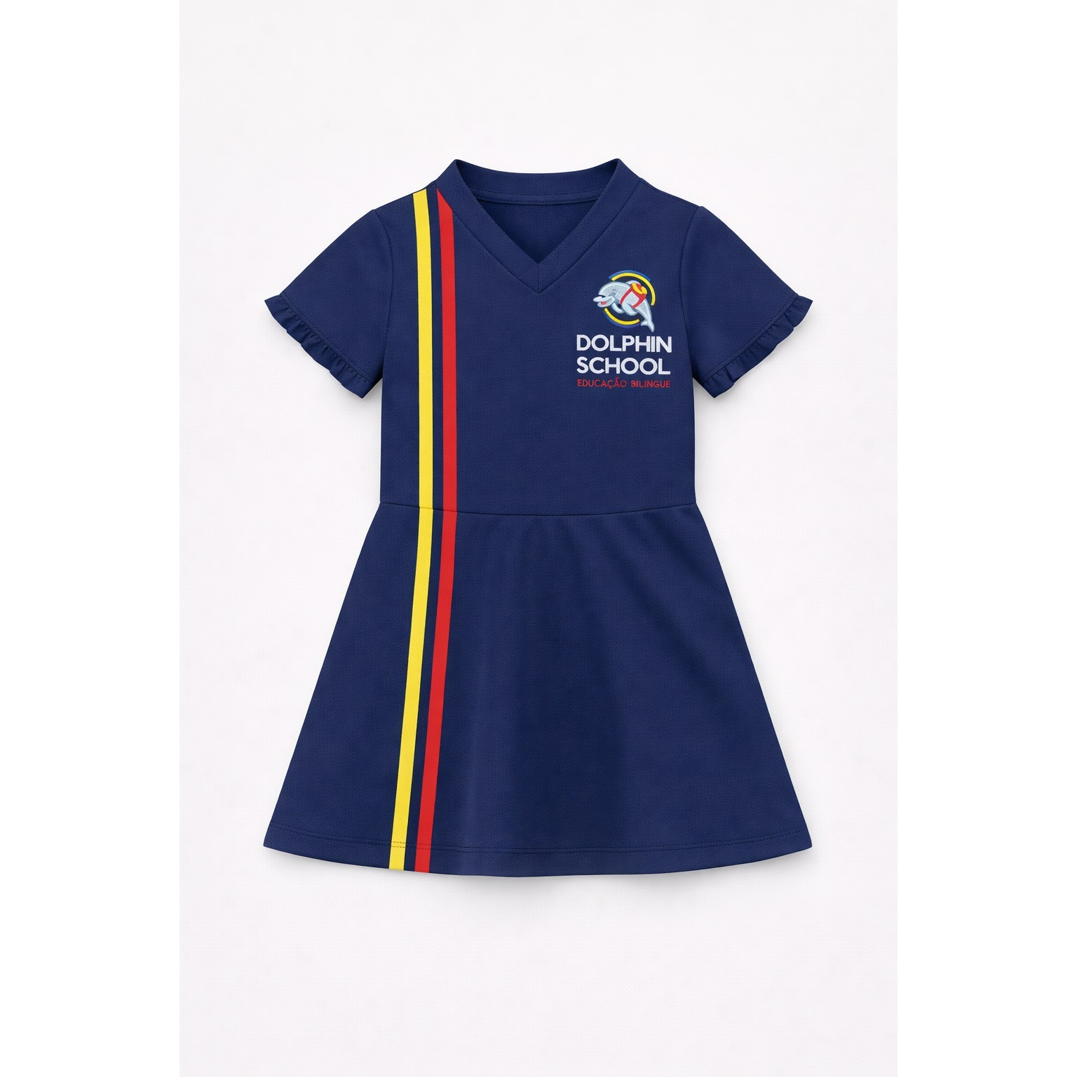 Vestido Shorts Azul Marinho Produto Dolphin School
